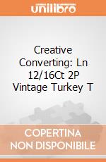 Creative Converting: Ln 12/16Ct 2P Vintage Turkey T giochi