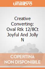 Creative Converting: Oval Rtk 12/8Ct Joyful And Jolly N giochi