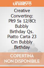 Creative Converting: Plt9 Ss 12/8Ct Bubbly Birthday Qs. Piatto Carta 23 Cm Bubbly Birthday giochi