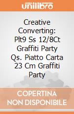 Creative Converting: Plt9 Ss 12/8Ct Graffiti Party Qs. Piatto Carta 23 Cm Graffiti Party giochi