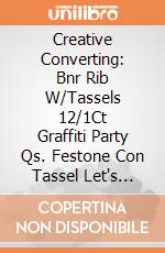 Creative Converting: Bnr Rib W/Tassels 12/1Ct Graffiti Party Qs. Festone Con Tassel Let's Party 243 X 20 Cm Graffiti Party giochi