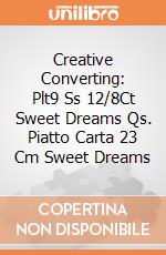 Creative Converting: Plt9 Ss 12/8Ct Sweet Dreams Qs. Piatto Carta 23 Cm Sweet Dreams giochi