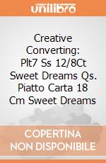 Creative Converting: Plt7 Ss 12/8Ct Sweet Dreams Qs. Piatto Carta 18 Cm Sweet Dreams giochi