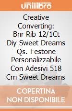Creative Converting: Bnr Rib 12/1Ct Diy Sweet Dreams Qs. Festone Personalizzabile Con Adesivi 518 Cm Sweet Dreams giochi