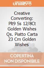 Creative Converting: Plt9 Ss 12/8Ct Golden Wishes Qs. Piatto Carta 23 Cm Golden Wishes giochi