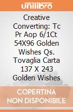 Creative Converting: Tc Pr Aop 6/1Ct 54X96 Golden Wishes Qs. Tovaglia Carta 137 X 243 Golden Wishes giochi
