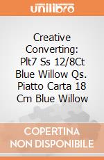 Creative Converting: Plt7 Ss 12/8Ct Blue Willow Qs. Piatto Carta 18 Cm Blue Willow giochi