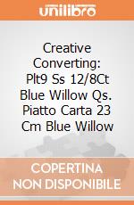 Creative Converting: Plt9 Ss 12/8Ct Blue Willow Qs. Piatto Carta 23 Cm Blue Willow giochi