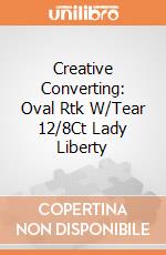 Creative Converting: Oval Rtk W/Tear 12/8Ct Lady Liberty giochi