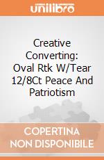 Creative Converting: Oval Rtk W/Tear 12/8Ct Peace And Patriotism giochi