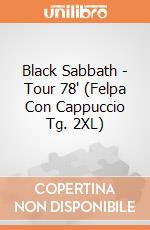 Black Sabbath - Tour 78' (Felpa Con Cappuccio Tg. 2XL) gioco