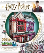 Wrebbit W3D-0509 - Harry Potter - 3D Puzzle 305 Pz - Diagon Alley Quality Quidditch Supplies + Slug & Jiggers giochi