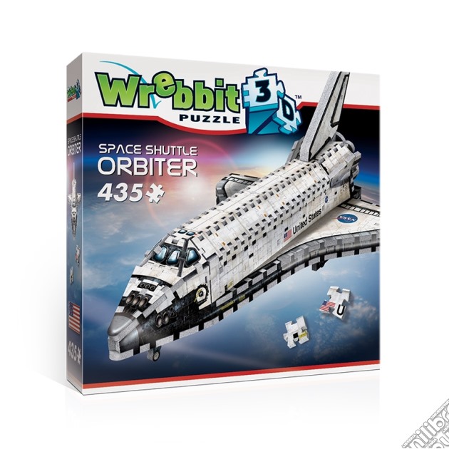 Wrebbit W3D-1008 - 3D Puzzle 435 Pz - Space Shuttle-Orbiter gioco di Wrebbit