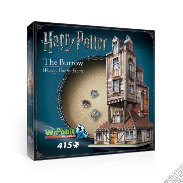 Wrebbit W3D-1011 - Harry Potter - 3D Puzzle 415 Pz - The Burrow Weasley Family Home gioco di Wrebbit