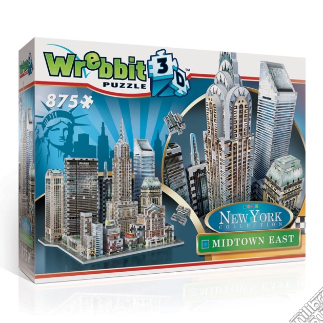 Wrebbit W3D-2011 - New York Collection - Midtown East (Puzzle 3D 875 Pz) gioco di Wrebbit