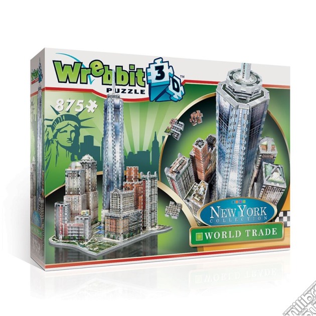 Wrebbit W3D-2012 - New York Collection - World Trade (Puzzle 3D 875 Pz) gioco di Wrebbit