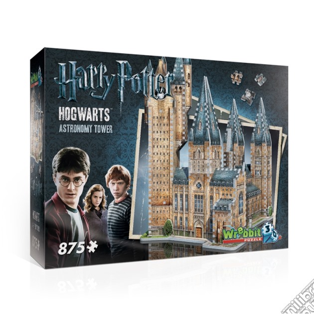 Wrebbit W3D-2015 - Harry Potter - 3D Puzzle 875 Pz - Hogwarts Astronomy Tower  gioco