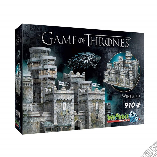 Wrebbit W3D-2018 - Game Of Thrones - 3D Puzzle 910 Pz - Winterfell puzzle di Wrebbit