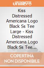 Kiss Distressed Americana Logo Black Ss Tee Large - Kiss Distressed Americana Logo Black Ss Tee Large gioco