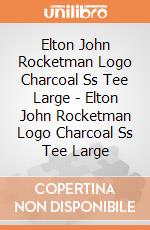 Elton John Rocketman Logo Charcoal Ss Tee Large - Elton John Rocketman Logo Charcoal Ss Tee Large gioco