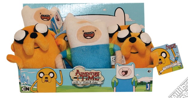 Adventure Time - Peluche Tessuto 20 Cm (16 Pz 2 Soggetti In 2 Display Da 8 Pz) gioco di Cartoon Network