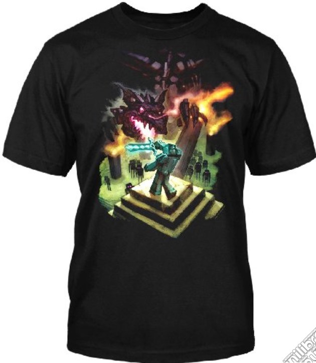 Minecraft - Enderdragon (T-Shirt Uomo S) gioco di TimeCity