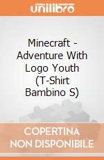 Minecraft - Adventure With Logo Youth (T-Shirt Bambino S) gioco di TimeCity