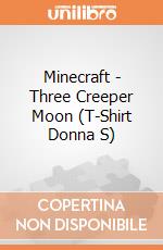 Minecraft - Three Creeper Moon (T-Shirt Donna S) gioco di TimeCity