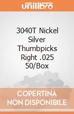 3040T Nickel Silver Thumbpicks Right .025 50/Box gioco di Dunlop