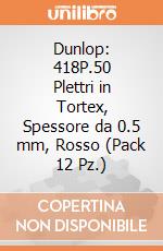 Dunlop: 418P.50 Plettri in Tortex, Spessore da 0.5 mm, Rosso (Pack 12 Pz.) gioco di Dunlop