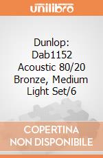 Dunlop: Dab1152 Acoustic 80/20 Bronze, Medium Light Set/6 gioco di Dunlop