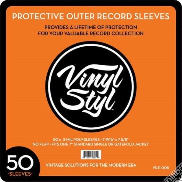 Vinyl Styl - 50 Pack Protective Outer Single Record Sleeves gioco