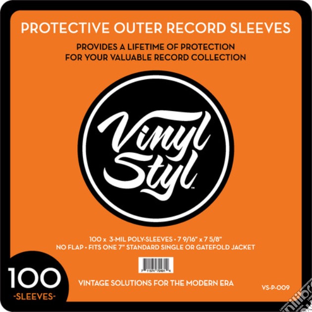 Vinyl Styl - 100 Pack Protective Outer Single Record Sleeves gioco