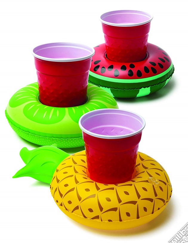 Big Mouth: Tropical Fruit Pack Beverage Boat 3 Pz (Porta Bicchiere Gonfiabile) gioco di Big Mouth
