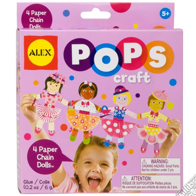 Alex Arte E Colori - Pops - 4 Paper Chain Dolls gioco di Alex Brands