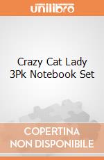 Crazy Cat Lady 3Pk Notebook Set gioco di Archie Mcphee