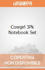 Cowgirl 3Pk Notebook Set gioco di Archie Mcphee