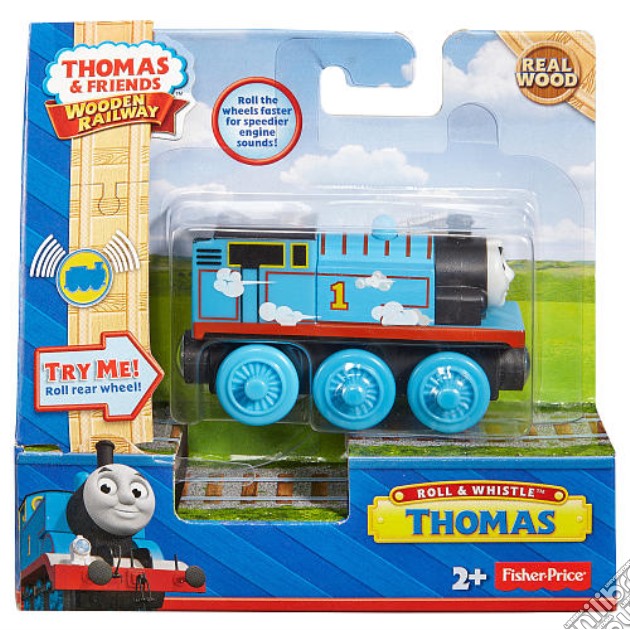 Mattel BDG12 - Thomas And Friends - Wooden Railway - Thomas Spingi E Fischia gioco di Mattel