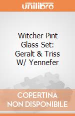 Witcher Pint Glass Set: Geralt & Triss W/ Yennefer gioco di Dark Horse