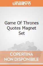 Game Of Thrones Quotes Magnet Set gioco di Dark Horse