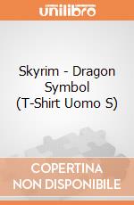Skyrim - Dragon Symbol (T-Shirt Uomo S) gioco di TimeCity