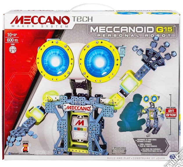 Meccano - Tech - Meccanoid G15 - Robot Interattivo 61 Cm 600 Pz gioco di Spin Master