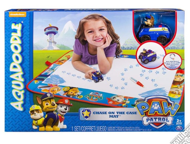 Paw Patrol - Tappeto Aqua Doodle Con Chase E Suo Veicolo gioco di Spin Master