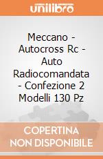 Meccano - Autocross Rc - Auto Radiocomandata - Confezione 2 Modelli 130 Pz gioco di Spin Master