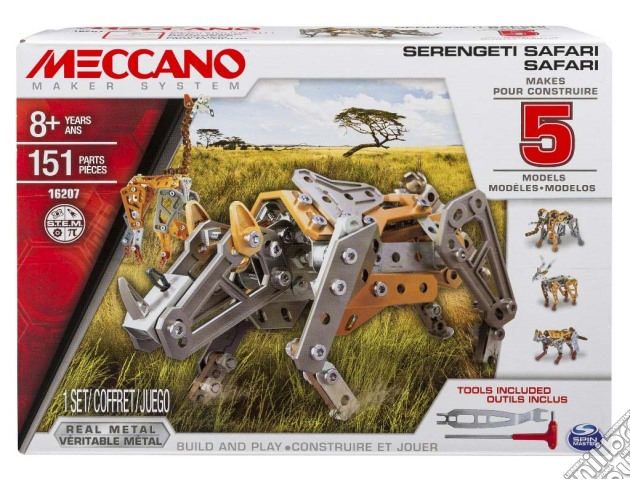 Meccano - Safari - Confezione 5 Modelli 151 Pz gioco di Spin Master