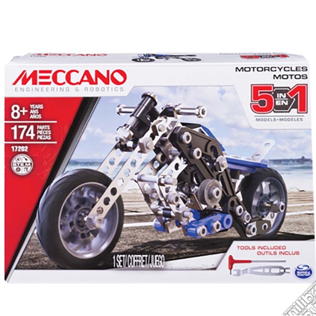 Meccano - Motocicletta 5 Modelli 160 Pz gioco di Spin Master