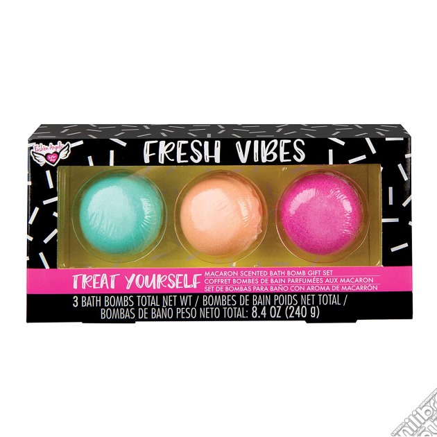 Fashion Angels F76798 Fresh Vibes - Bombe Da Bagno Set Regalo 3 Pz - Macaron gioco di Fashion Angels