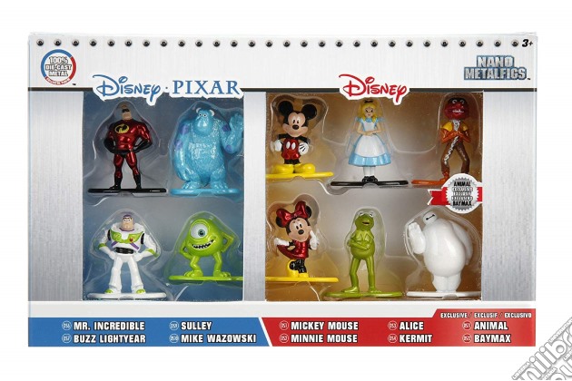 Disney / Pixar Nano Metalfigs 1.5-Inch Diecast Figure 10 Pac gioco