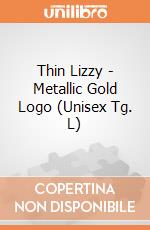 Thin Lizzy - Metallic Gold Logo (Unisex Tg. L) gioco di PHM