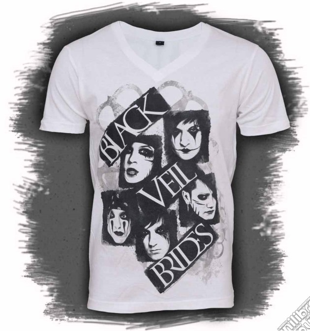 Black Veil Brides - Face It ('v' Neck T-shirt Unisex: Large) gioco